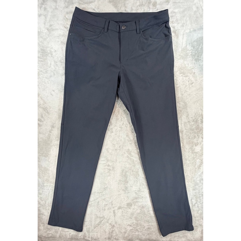 Lululemon Mens ABC Classic Pant Trouser Obsidian Gray 34x33